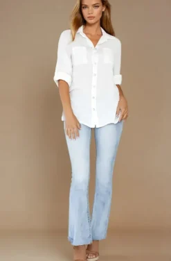 Blond Hour - Time Linen shirt - White