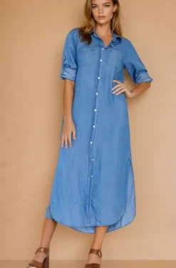 Blond Hour - Time shirt Dress - Denim