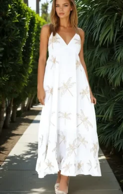 Blond Hour - Yasmine maxidress - White