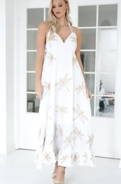 Blond Hour - Yasmine maxidress - White