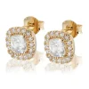Carolina Gynning Jewelry - Glamorous Stud Earrings Goldplated Clear