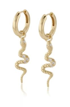 Carolina Gynning Jewelry - Snake Earrings Goldplated