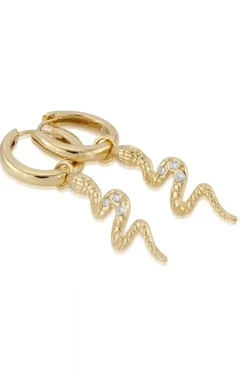 Carolina Gynning Jewelry - Snake Earrings Goldplated