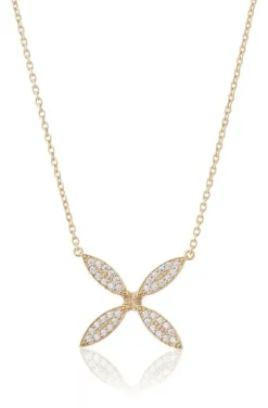 Carolina Gynning Jewelry - Sparkling Ellipse Necklace Goldplated
