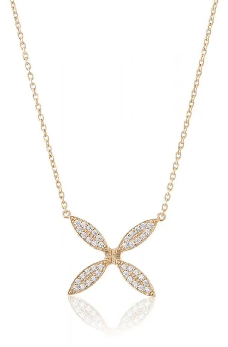Carolina Gynning Jewelry - Sparkling Ellipse Necklace Goldplated