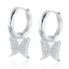 Carolina Gynning Jewelry - Petite Papillion Sparkling Creol Silver