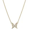 Carolina Gynning Jewelry - Petite Papillion Sparkling Necklace Goldplated