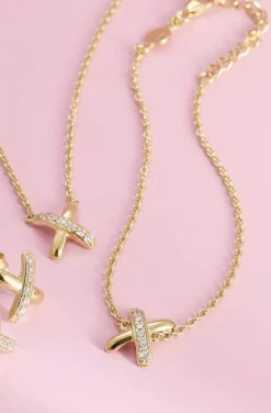 Carolina Gynning Jewelry - Cross My Heart Bracelet Goldplated