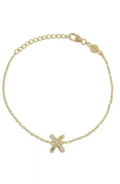 Carolina Gynning Jewelry - Cross My Heart Bracelet Goldplated