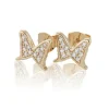 Carolina Gynning Jewelry - Petite Papillion Sparkling Earrings Goldplated