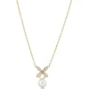 Carolina Gynning Jewelry - Ellipse Mini Pearl Necklace Goldplated