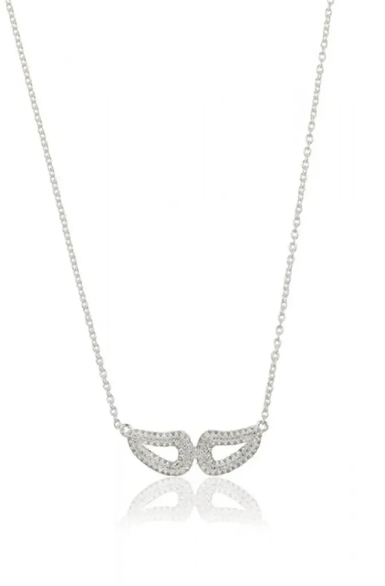 Carolina Gynning Jewelry - Classy Mini Wings Necklace Silver