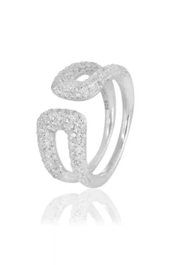 Carolina Gynning Jewelry - Classy Ring Silver Clear