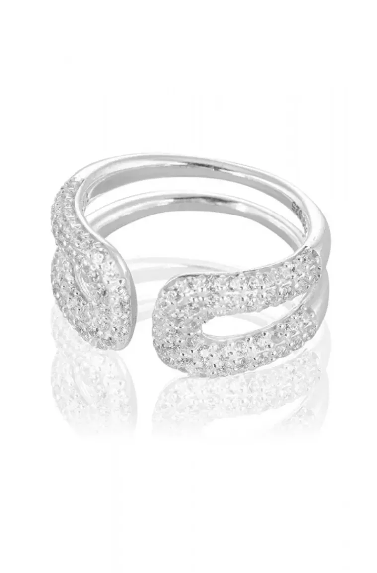 Carolina Gynning Jewelry - Classy Ring Silver Clear