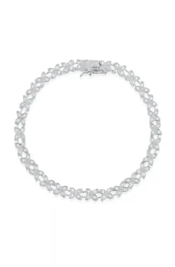 Carolina Gynning Jewelry - Sparkling Ellipse Bracelet Silver