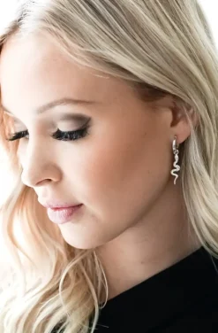 Carolina Gynning Jewelry - Snake Earrings Silver