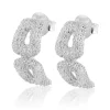 Carolina Gynning Jewelry - Classy Stud Earrings Silver Clear