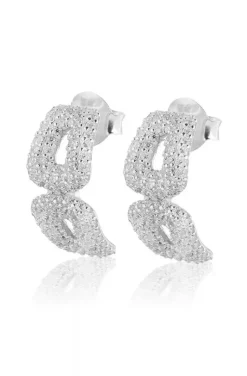 Carolina Gynning Jewelry - Classy Stud Earrings Silver Clear