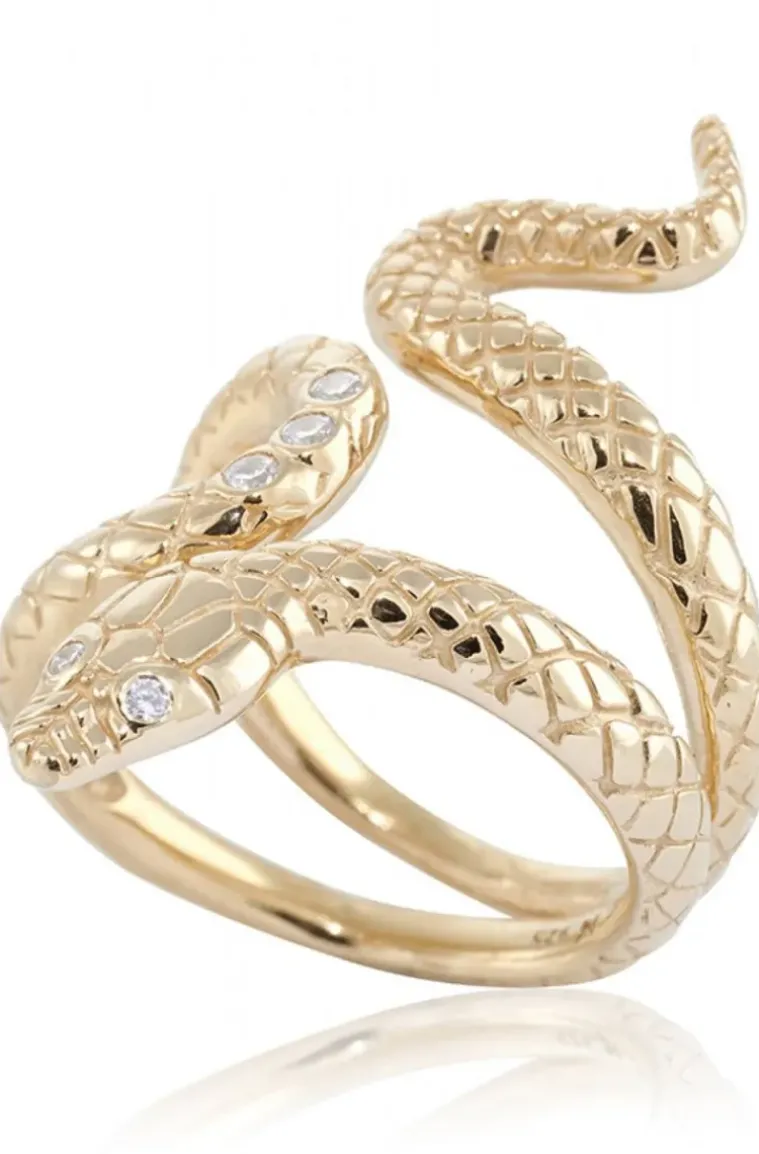 Carolina Gynning Jewelry - Snake Ring Goldplated