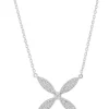 Carolina Gynning Sparkling Ellipse Necklace Silver