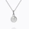 Caroline Svedbom - Bohemian Coin Necklace - Rhodium Crystal
