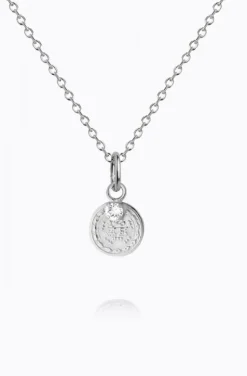 Caroline Svedbom - Bohemian Coin Necklace - Rhodium Crystal