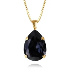 CAROLINE SVEDBOM - Classic Drop Necklace Gold/graphite