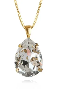 CAROLINE SVEDBOM - Classic Drop Necklace Gold/crystal