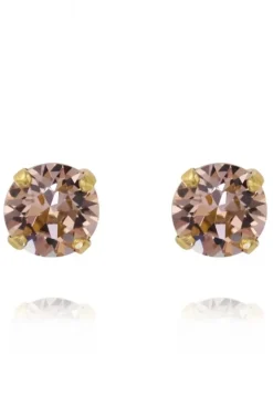 CAROLINE SVEDBOM - CLASSIC STUD EARRINGS GOLD VINTAGE ROSE