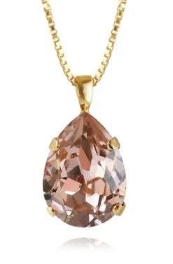 Caroline Svedbom - Classic Drop Necklace Gold Vintage Rose