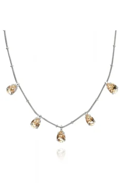 Caroline Svedbom - Estelle Necklace - Rhodium Silk