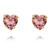 Caroline Svedbom - Heart Stud Earring Gold Light Amethyst