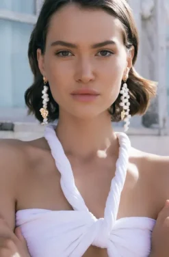 Caroline Svedbom - Luisa Pearl Earrings Gold