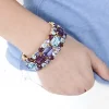 Caroline Svedbom - Maya bracelet gold aquamarine amethyst tanzanite