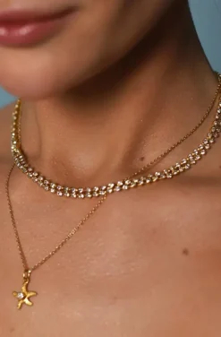 Caroline Svedbom - Miro Necklace - Rhodium Crystal
