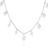 Caroline Svedbom - Olympia Necklace Rhodium Pearl