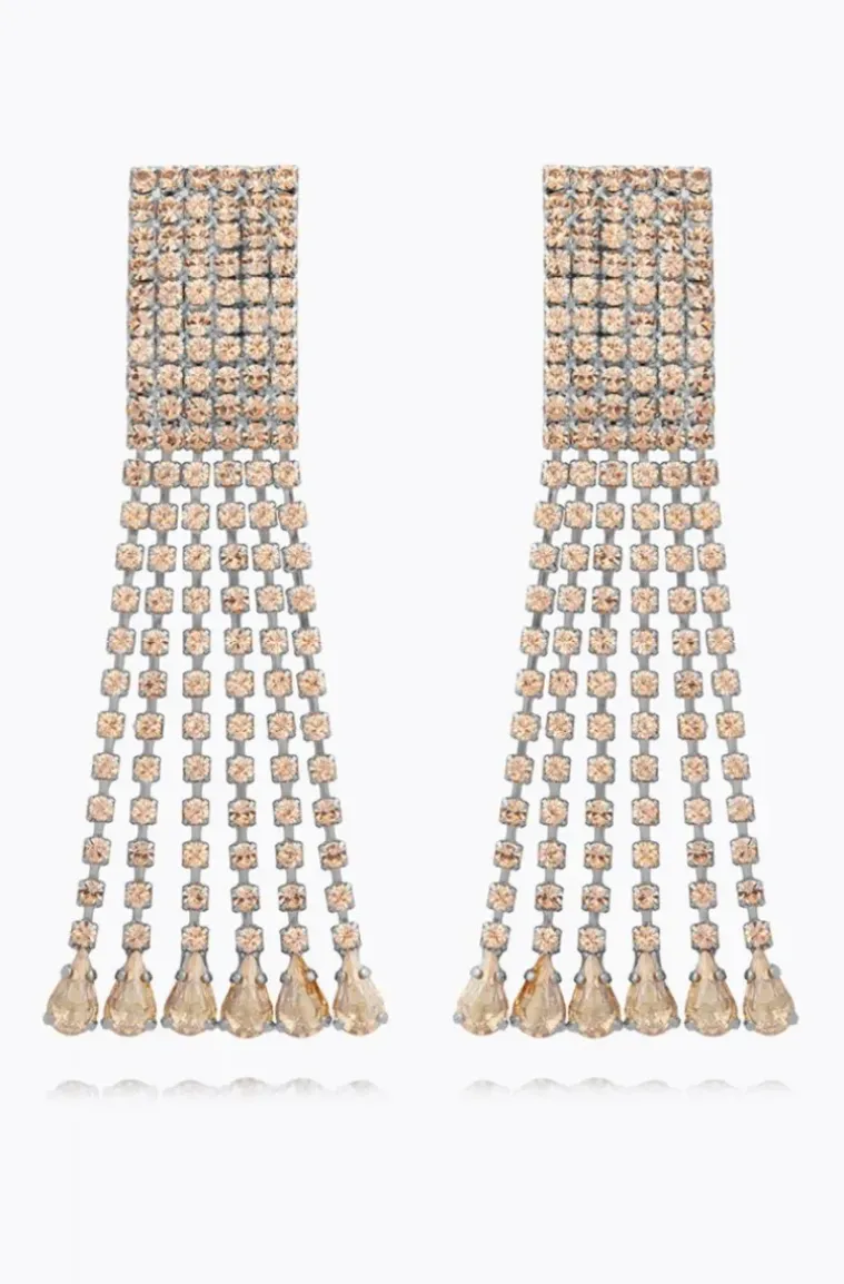 Caroline Svedbom - Scarlett Earring - Rhodium Golden Shadow
