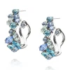 Caroline Svedbom - Stella Loop Earring - Rhodium Blue Combo