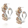 Caroline Svedbom - Stella Loop Earring - Rhodium Silk Combo