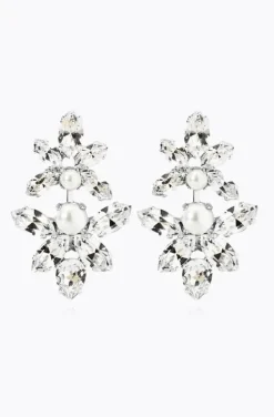 Caroline Svedbom Bridal - Love Me Forever Earring- Rhodium Pearl