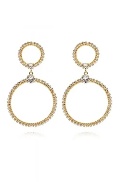 Caroline Svedbom Bridal - Forever Love Earrings - Rhodium Crystal