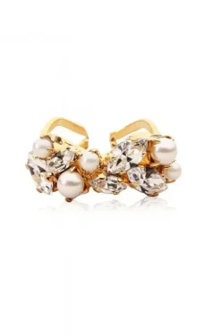 Caroline Svedbom Bridal - Million Reasons Earring - Gold Crystal Golden Shadow