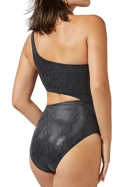 Gottex - Luma Ivy One Shoulder Cut Out Swimsuit Black 23IV059