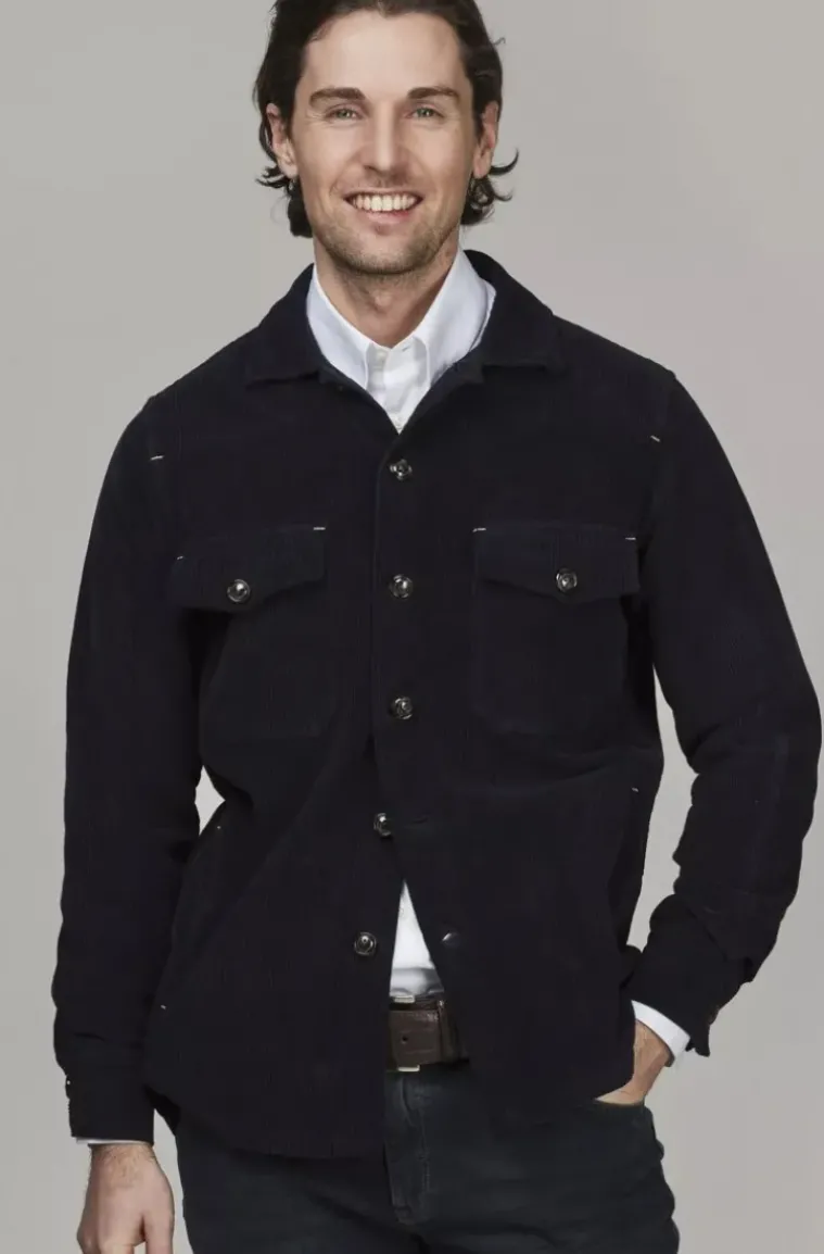 Hansen & Jacob - Corduroy Noxus Overshirt 48 Navy