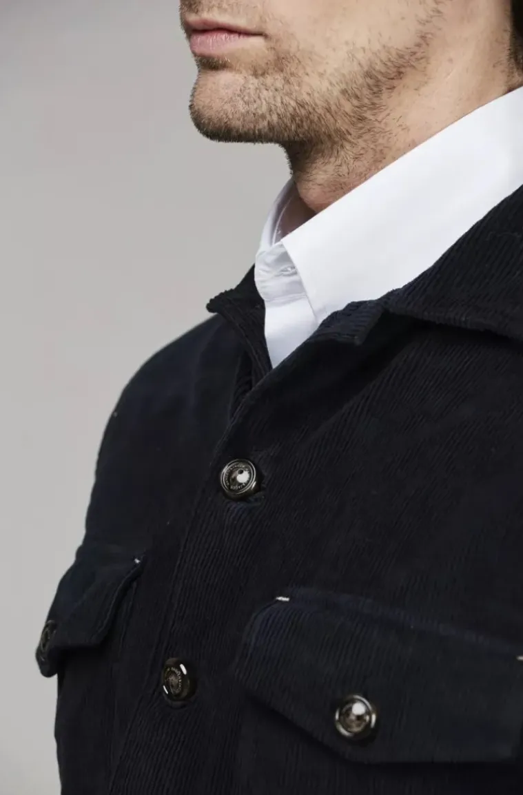 Hansen & Jacob - Corduroy Noxus Overshirt 48 Navy