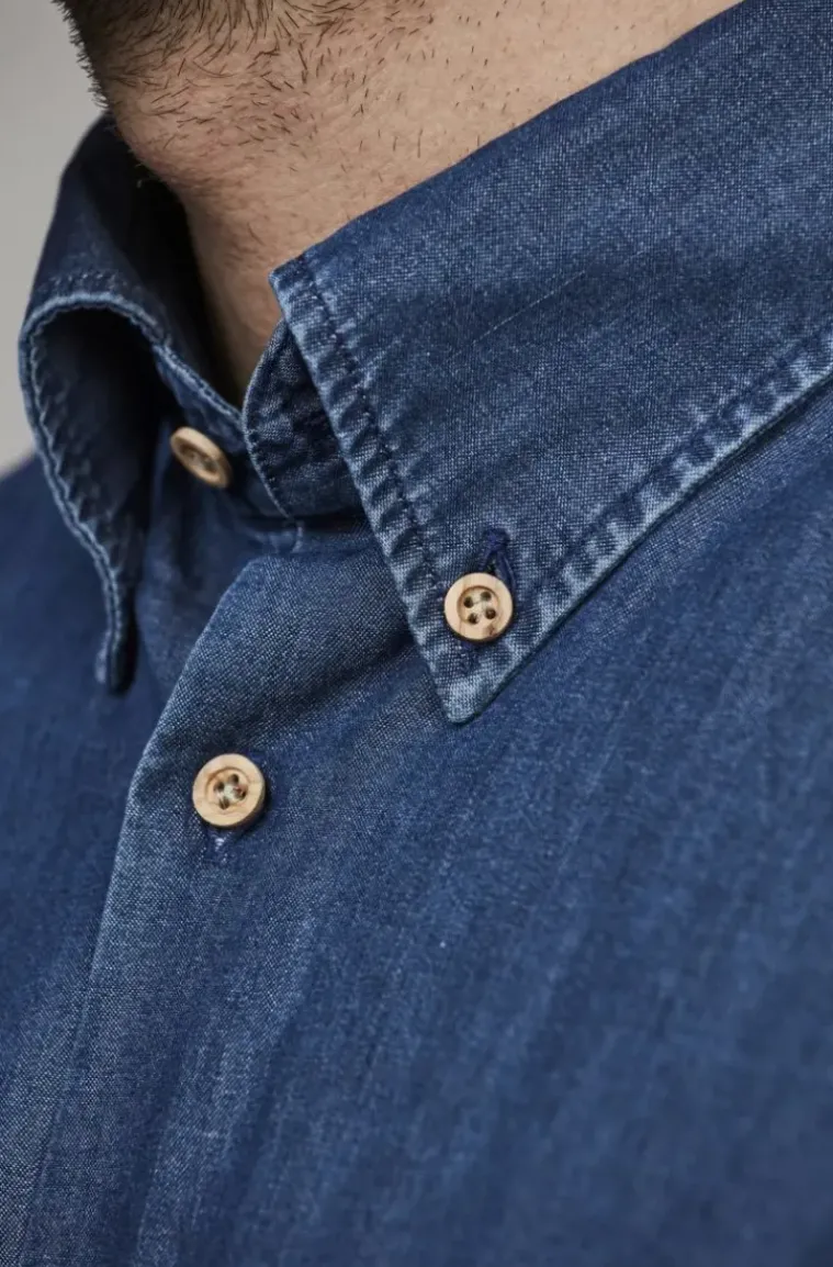 Hansen & Jacob - Indigo Classic Shirt 46 Blue