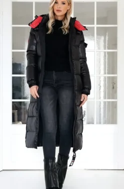JACK1T - EZ Extra Long Puffer jacket - Black