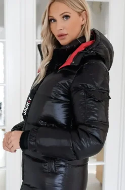 JACK1T - EZ Extra Long Puffer jacket - Black
