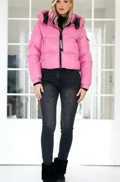 JACK1T - EZ Puffer Racer Hood - Bubbelgum Pink/Black
