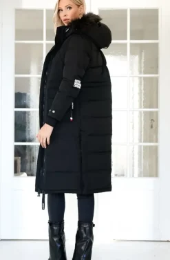 JACK1T - Neo Mountain Parka Extra Long - Black/Dark Bear